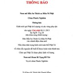 CHÙA PHƯỚC NGHIÊM - Thông báo